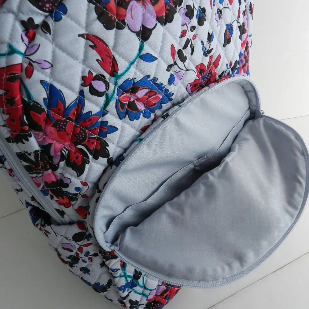 Vera Bradley Essential LARGE Backpack Laptop Backpack in Vineyard Floral